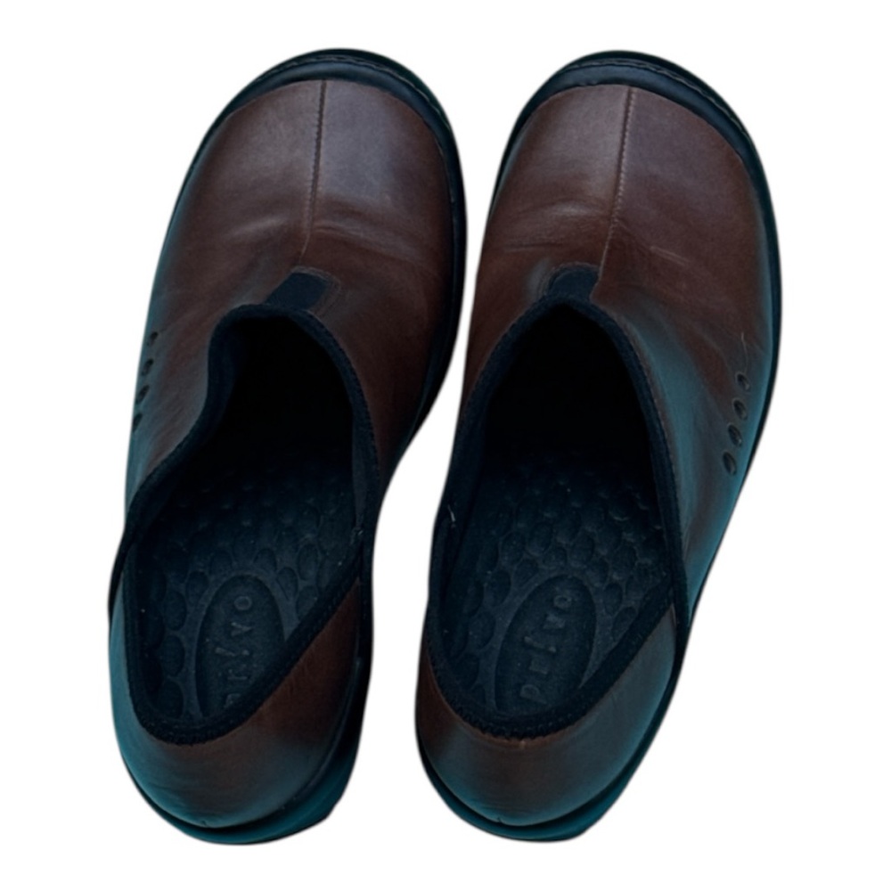 Pivo Brown Clog Slip on Leather Shoes Size 7 - Picture 5 of 5
